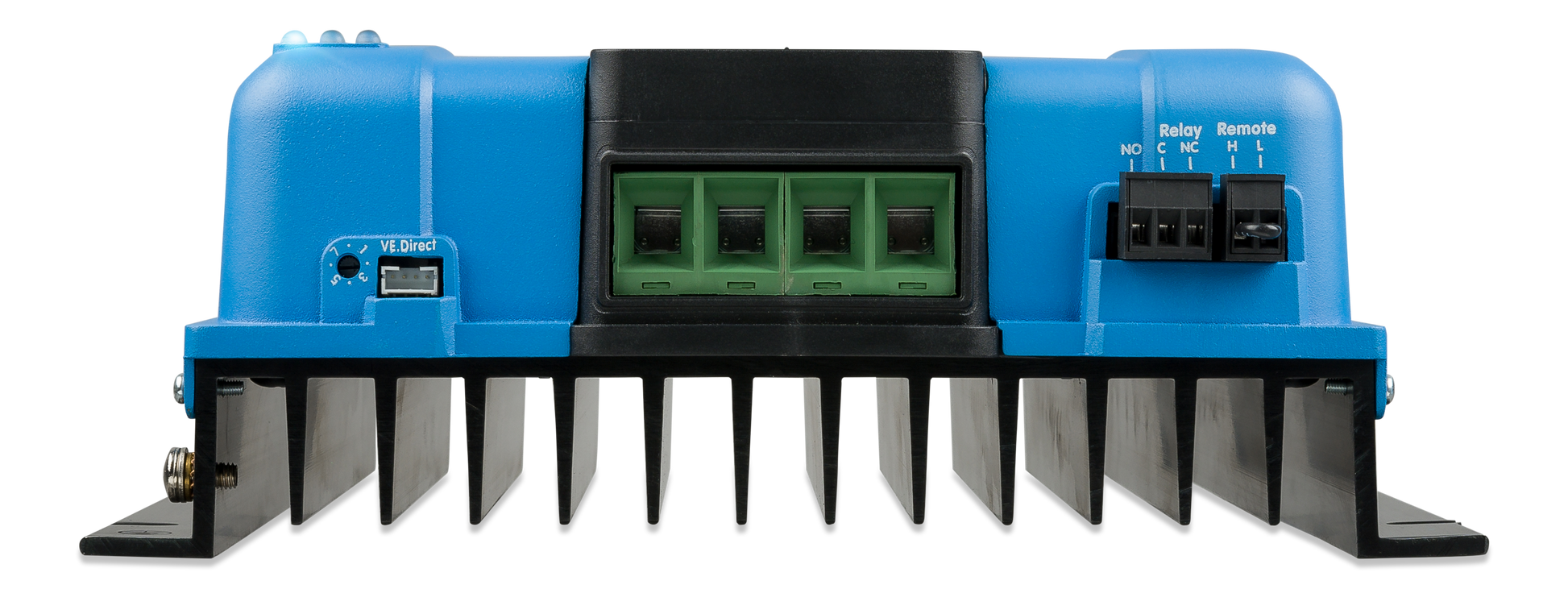 Photo of SmartSolar charge controller MPPT 150/70-Tr (connections)