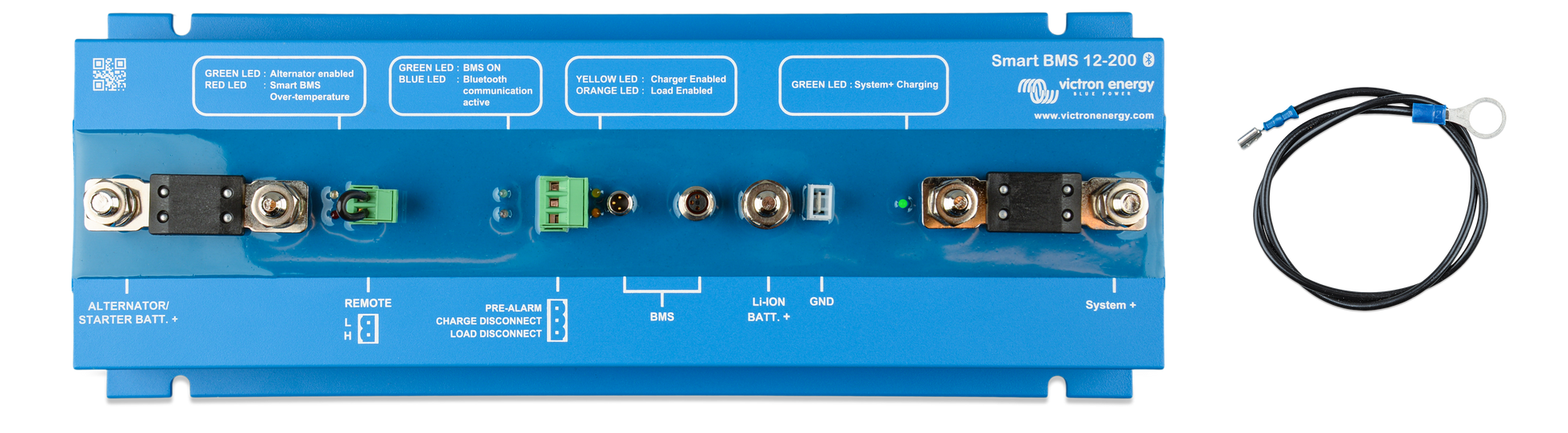 Photo of BMS210055000_Smart BMS 12-200 (front-with cable)