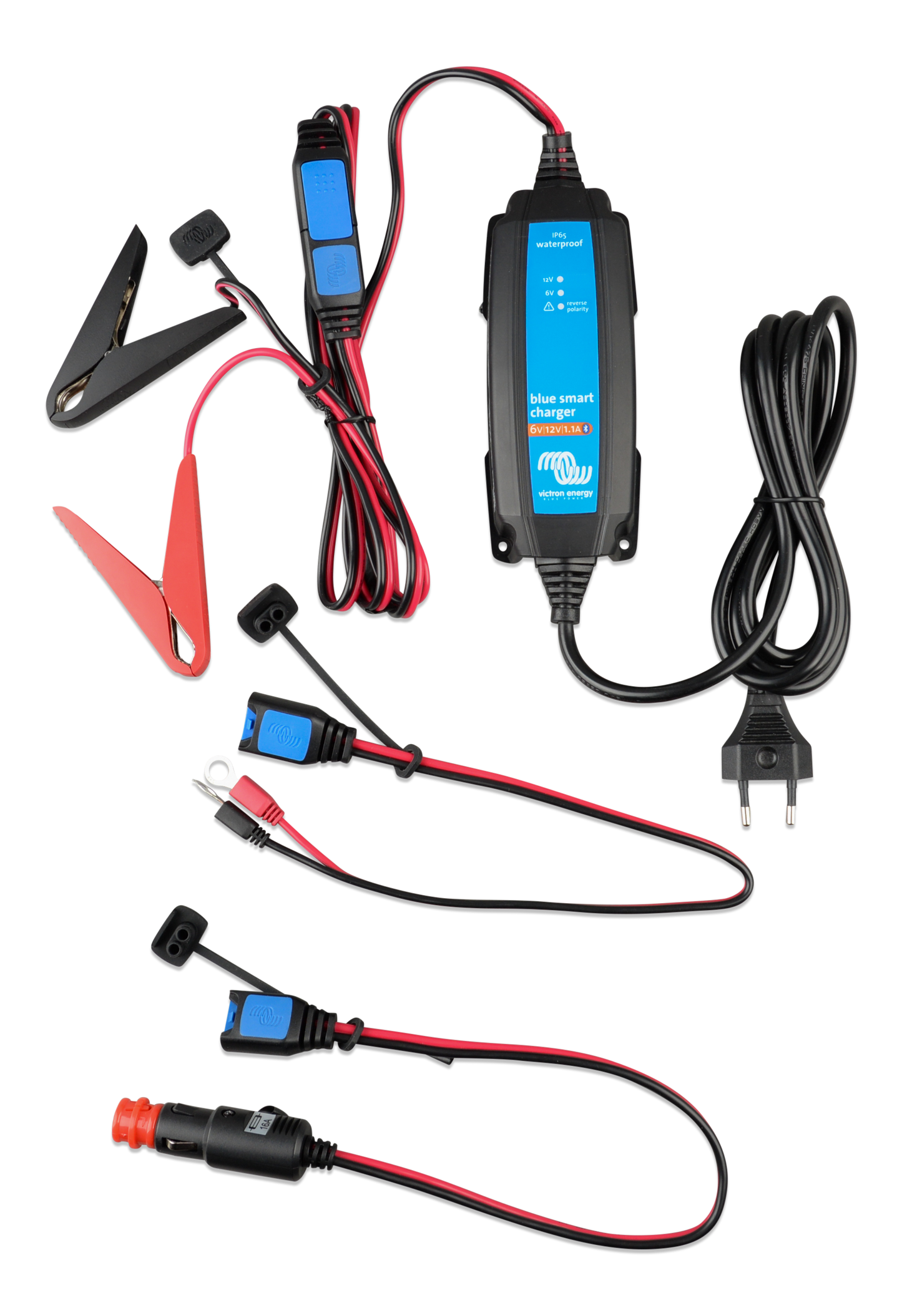 Photo of Blue Smart IP65 Charger 6V 12V 1.1 230V CEE 7/16 Retail (top-total)