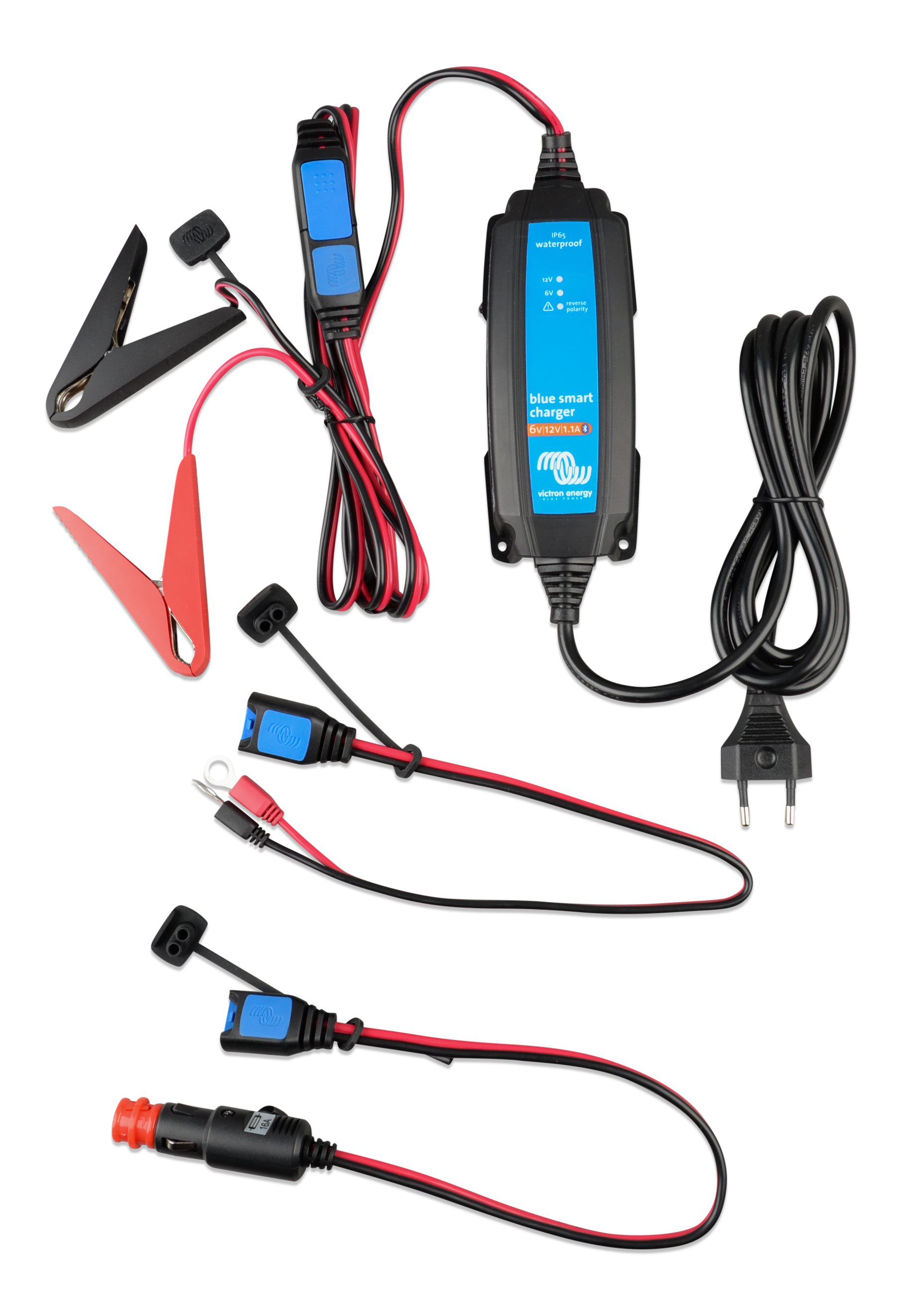 Photo of Blue Smart IP65 Charger 6V 12V 1.1 230V CEE 7/16 Retail (top-total)