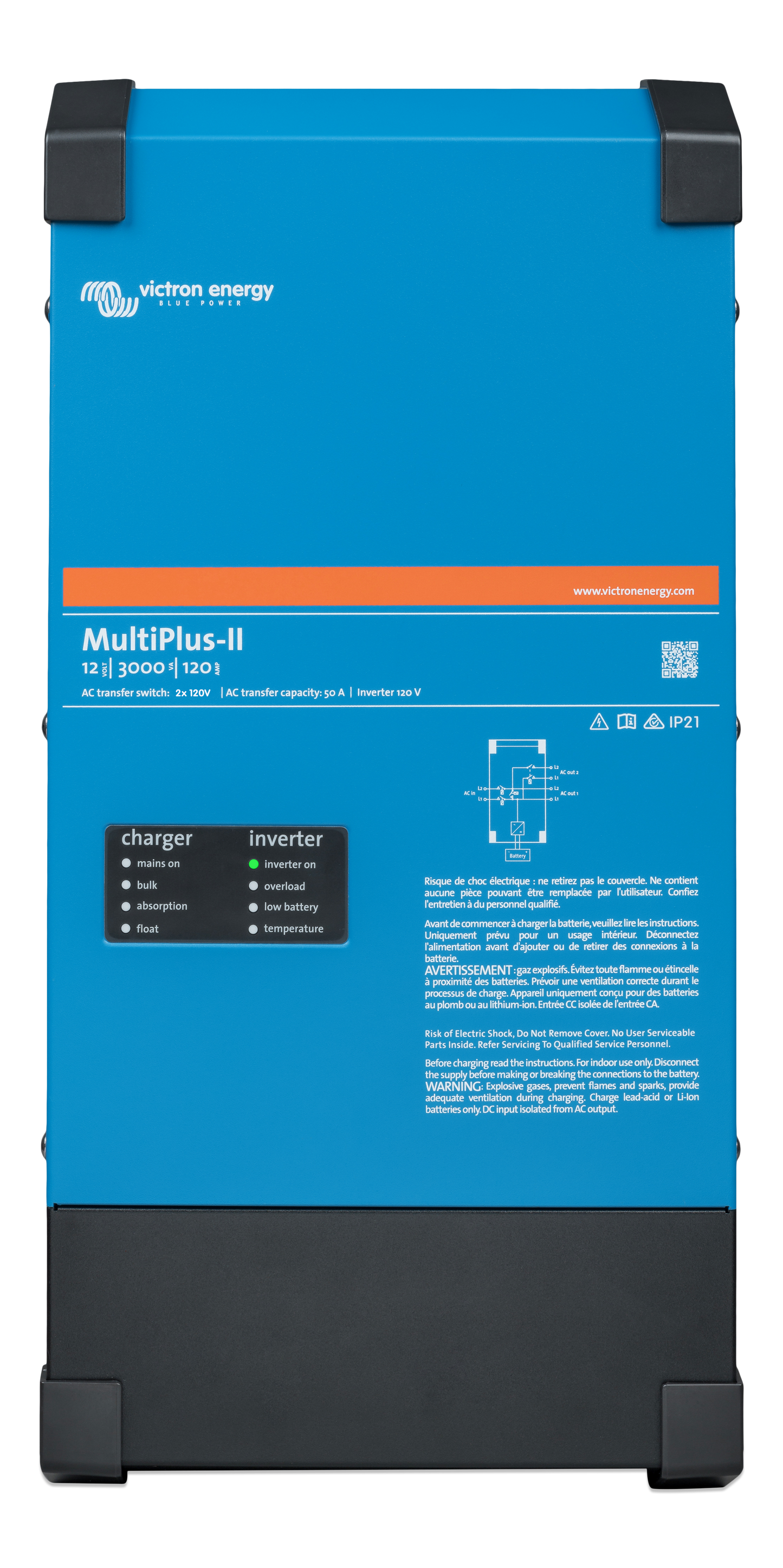 Photo of MultiPlus-II 12/3000/120-50 2x120V (front)