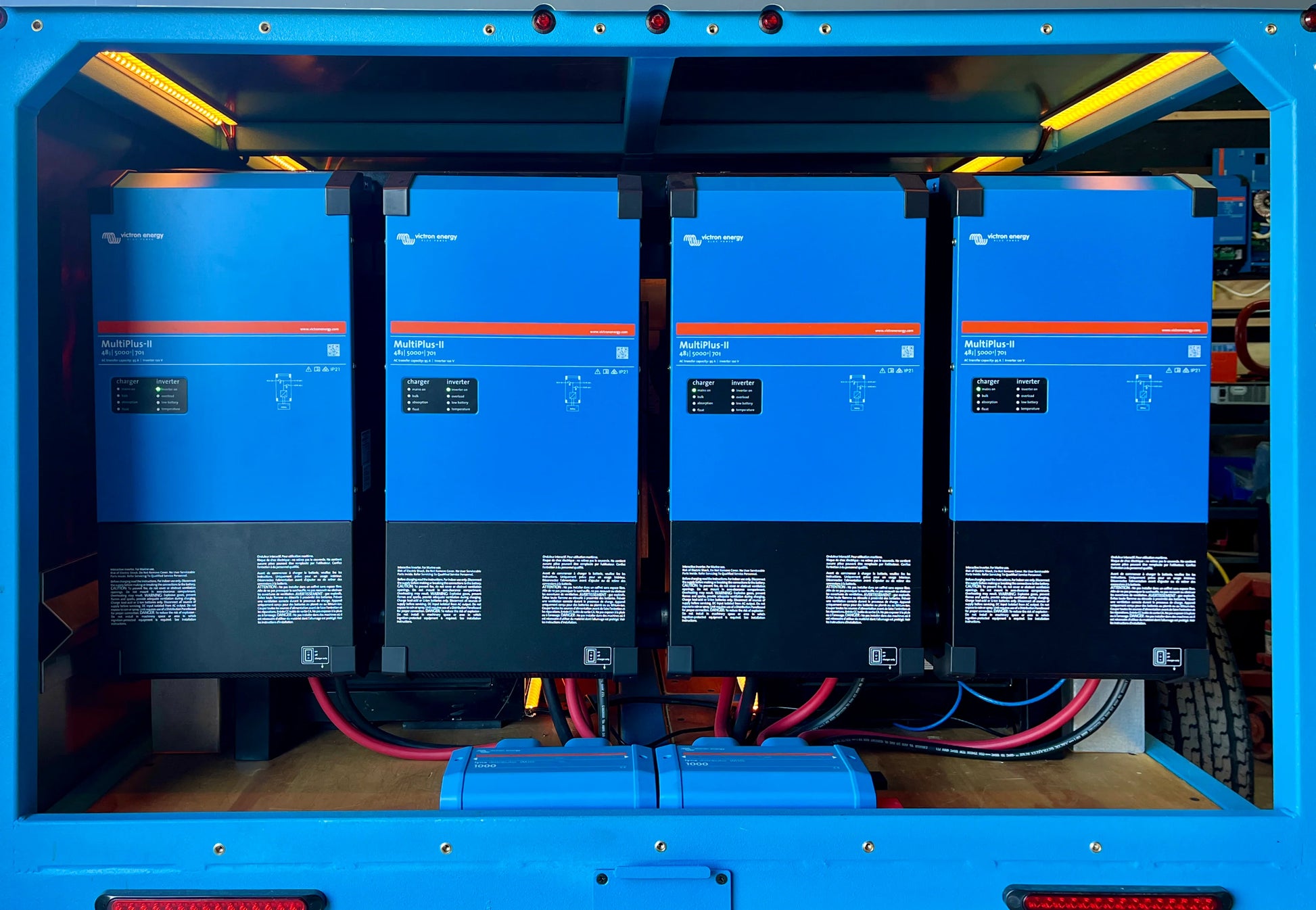 PowerTrip hybrid generator with Victron Energy MultiPlus II inverter/chargers