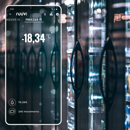RuuviTag mobile app display