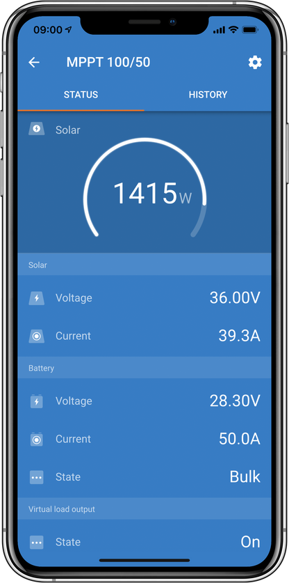 SmartSolar status from mobile phone using VictronConnect